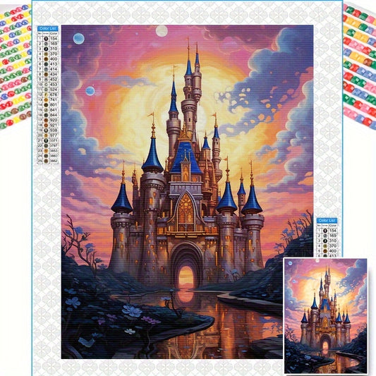 Castle Fantasy Landscape 5D Diamond Painting Kit For Beginners