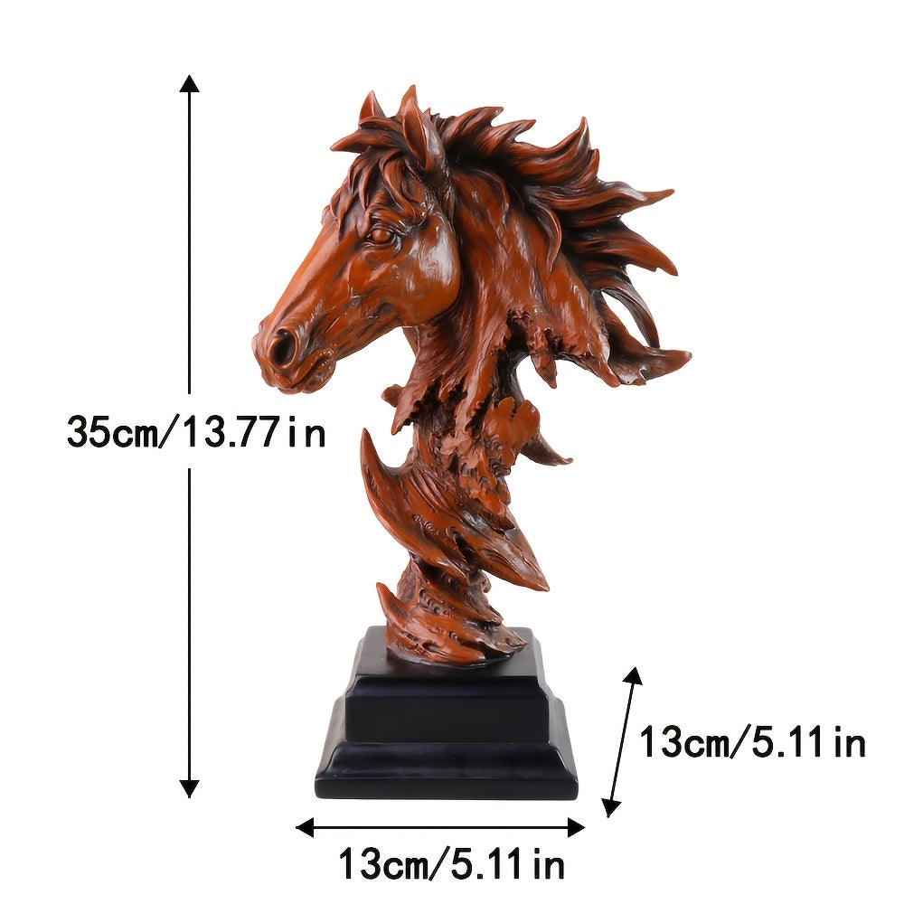 Resin Horse Head Statue For Home Decor Gift And Collectible