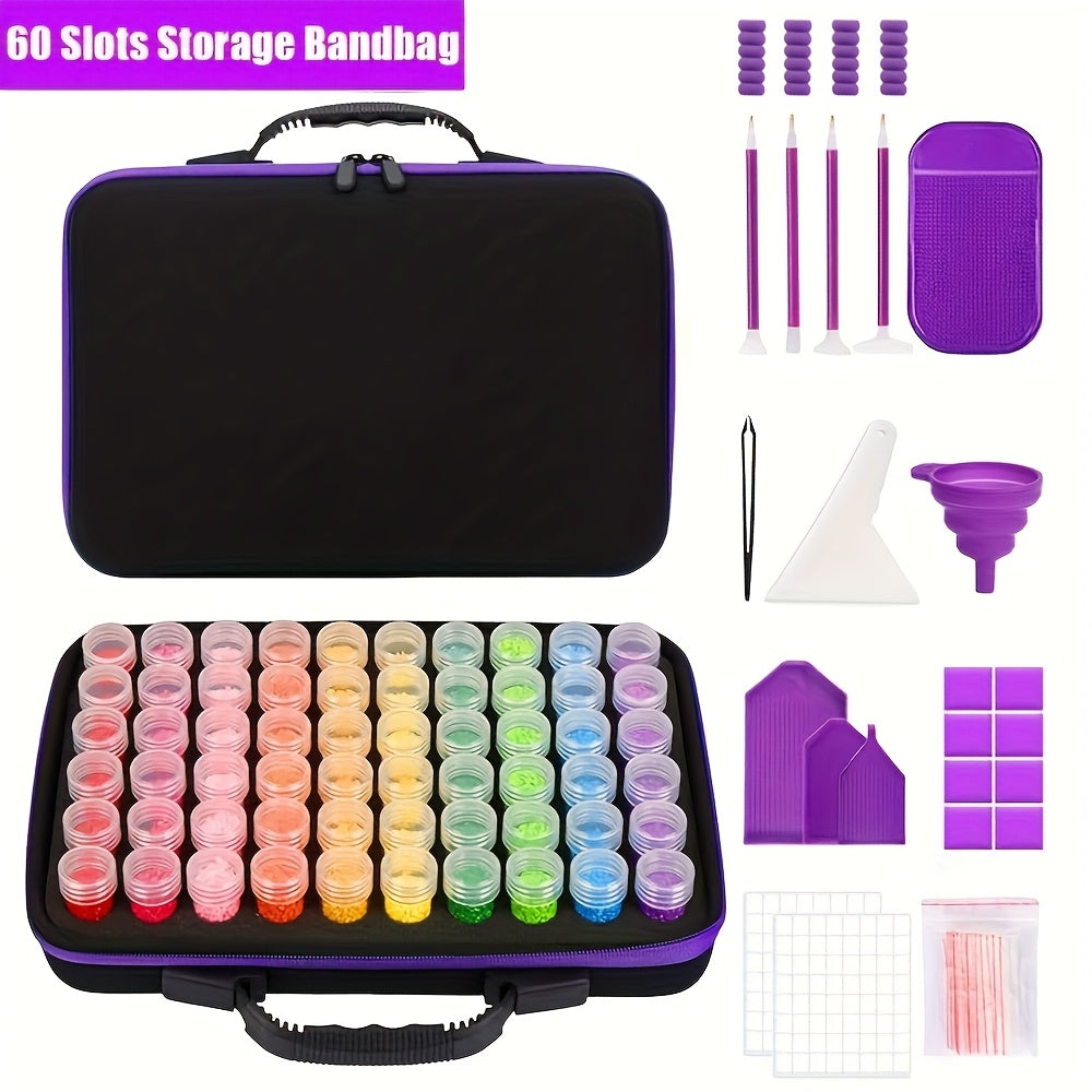 THCBME Diamond Painting Storage Case Kit With Removable Trays