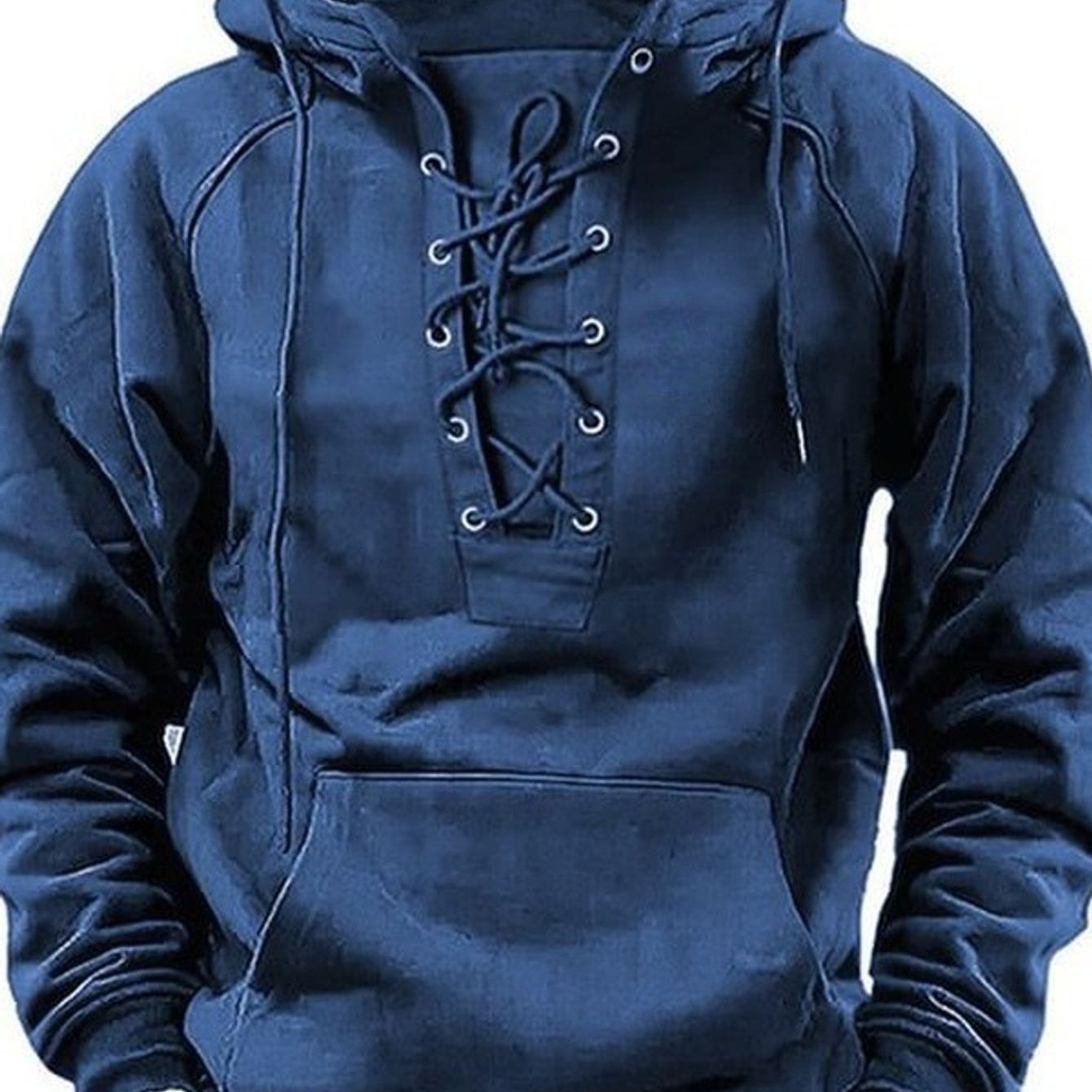 Mens Oversized Hooded Sweatshirt Heavyweight Pullover With Front Pocket