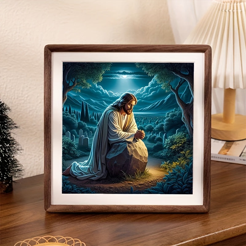 5D Diamond Painting Kit Praying In Tomb Religious Wall Art