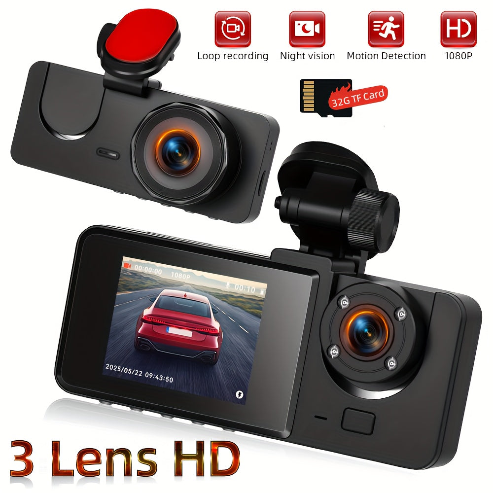 PODOFO 1080P Dash Cam Front And Interior Dual Lens
