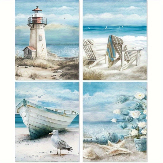 Diamond Art Kit Beach Landscape 5D DIY Wall Decor For Home