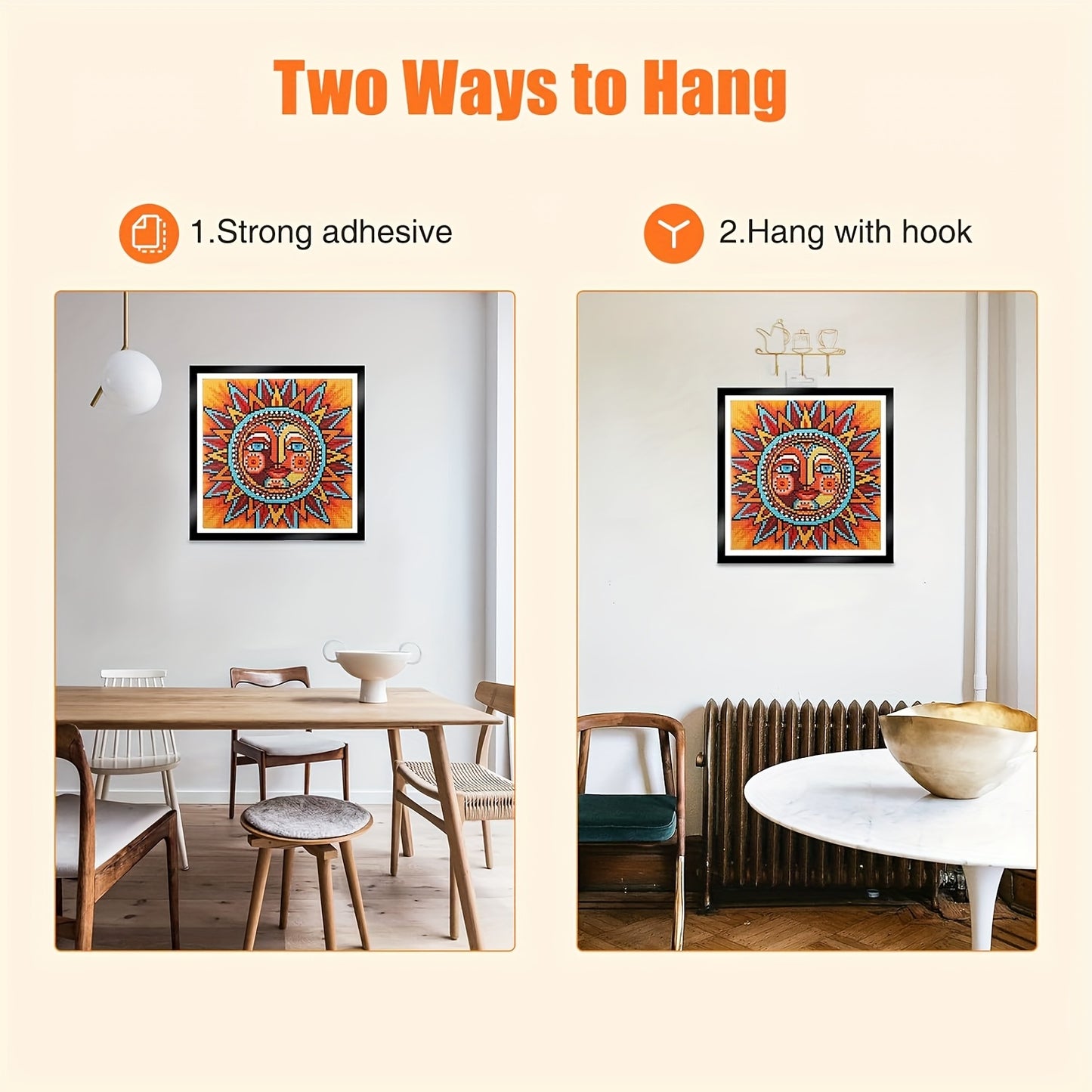 5 Pack Diamond Painting Magnetic Frames Self Adhesive With Hooks