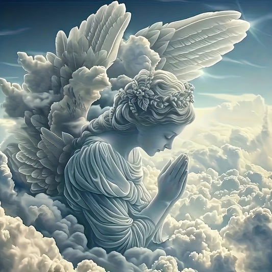 Peaceful Angel Prayer 5D DIY Diamond Painting Set Round Canvas