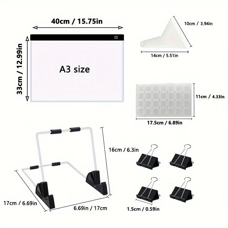 LED Light Pad for Diamond Painting USB Power Three Brightness Levels
