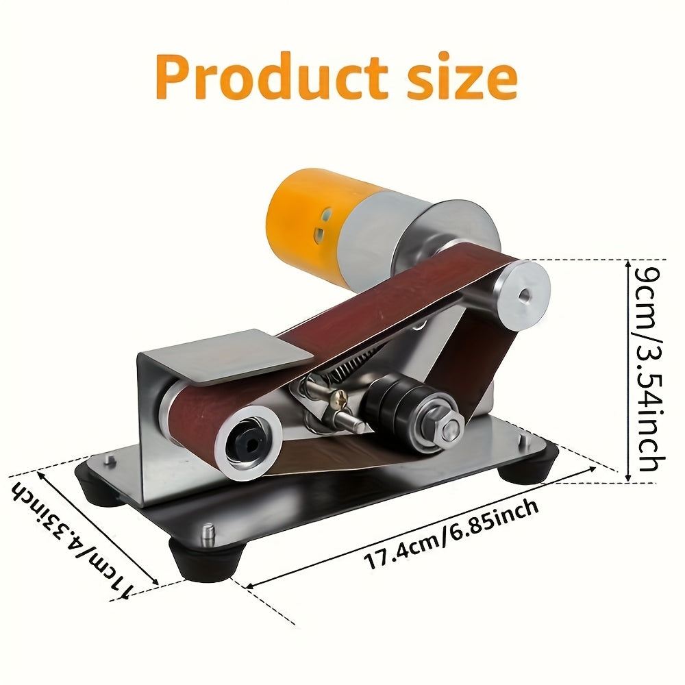 Mini Electric Belt Sander 7 Speed Control 10 Belts 110V