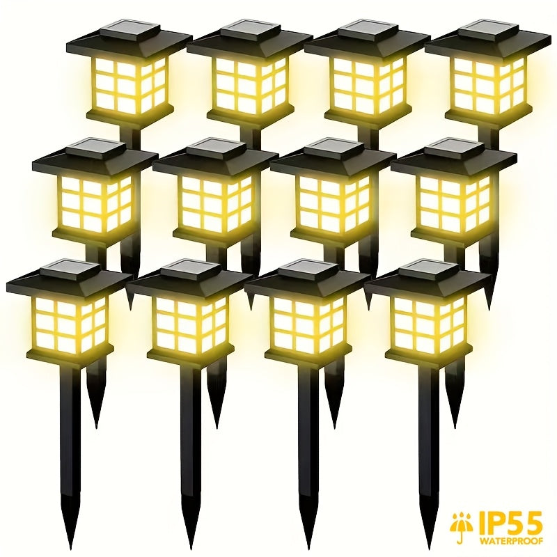 YUNXI Solar Path Lights Outdoor Garden Landscape Lighting LED