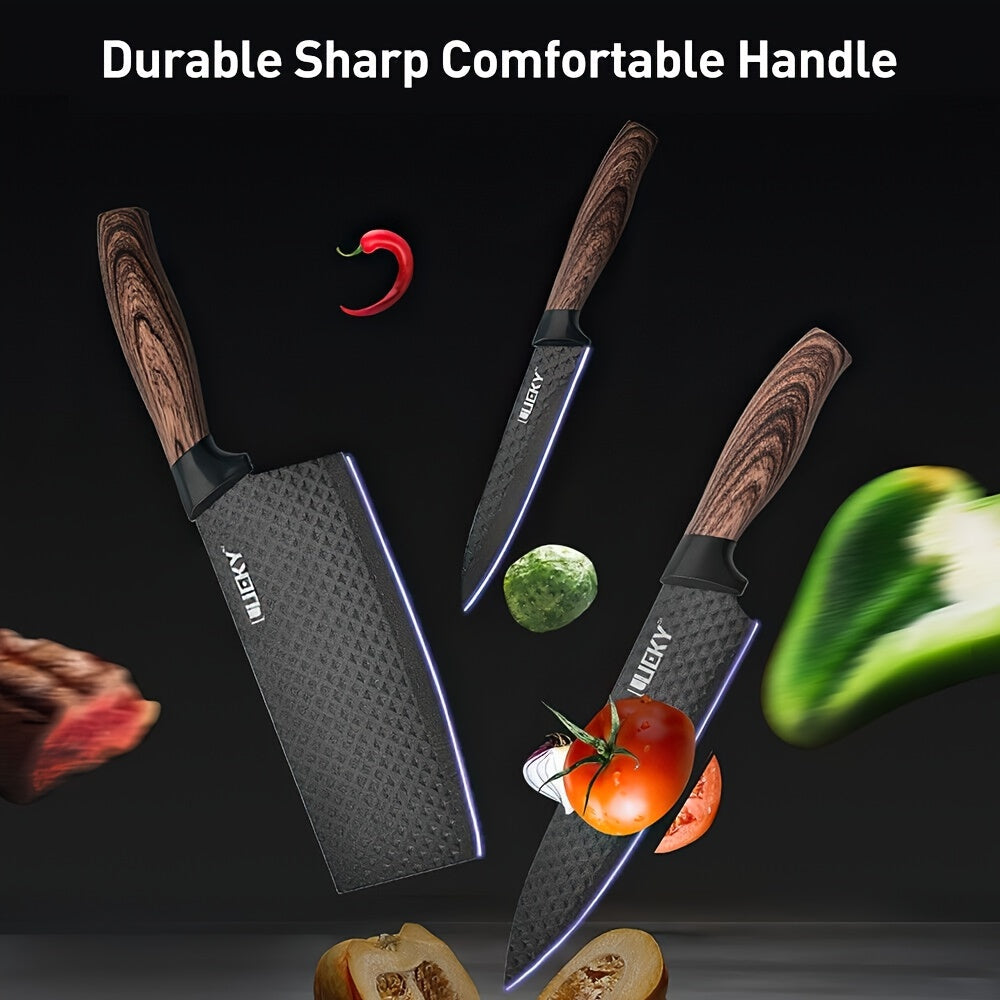 Five Cows Professional Knife Set With Ergonomic Wooden Handles