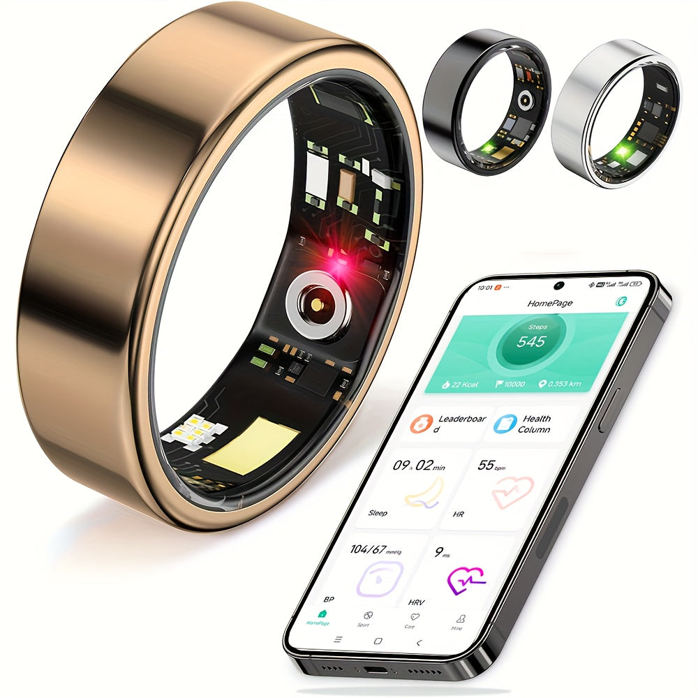 FERTO Smart Ring Fitness Tracker For iPhone Android IP68