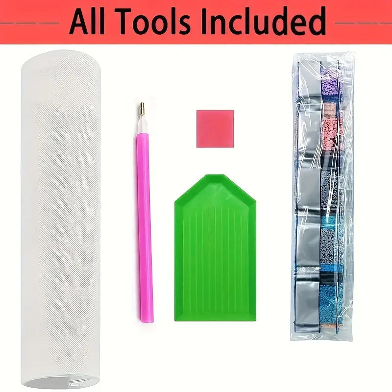 5D Full Drill Round Diamond Painting Landscape Mosaic Art Set