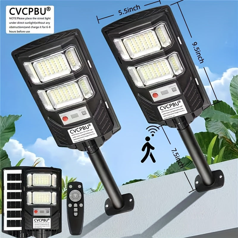 CVCPBU Solar Street Lights 400 LED Waterproof Remote Control