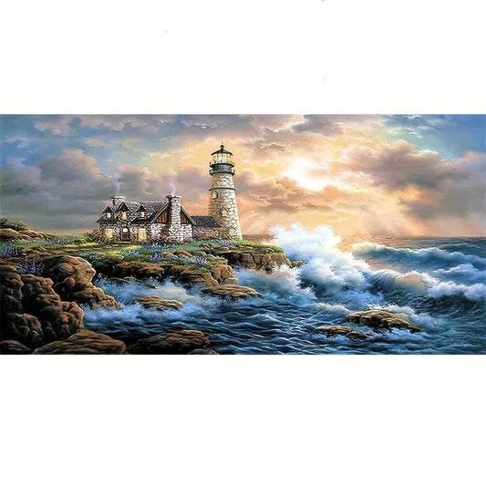 Lighthouse Diamond Art Painting Kit Full Round DIY Craft