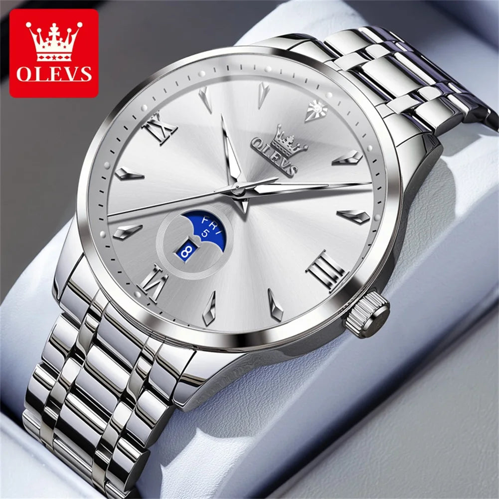 OLEVS 3646 Mens Watch Original Business Quartz Waterproof Luminous