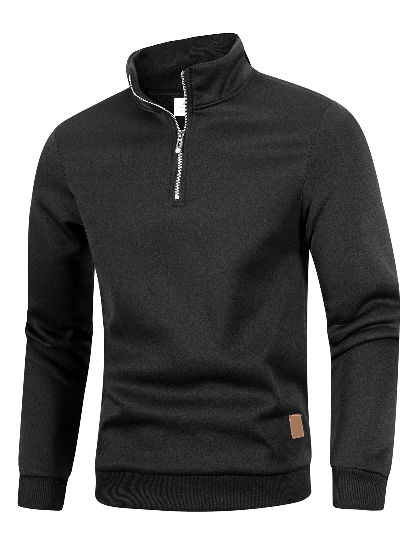 Autumn Men's Zipper Pullover Turtleneck Knit Sweater