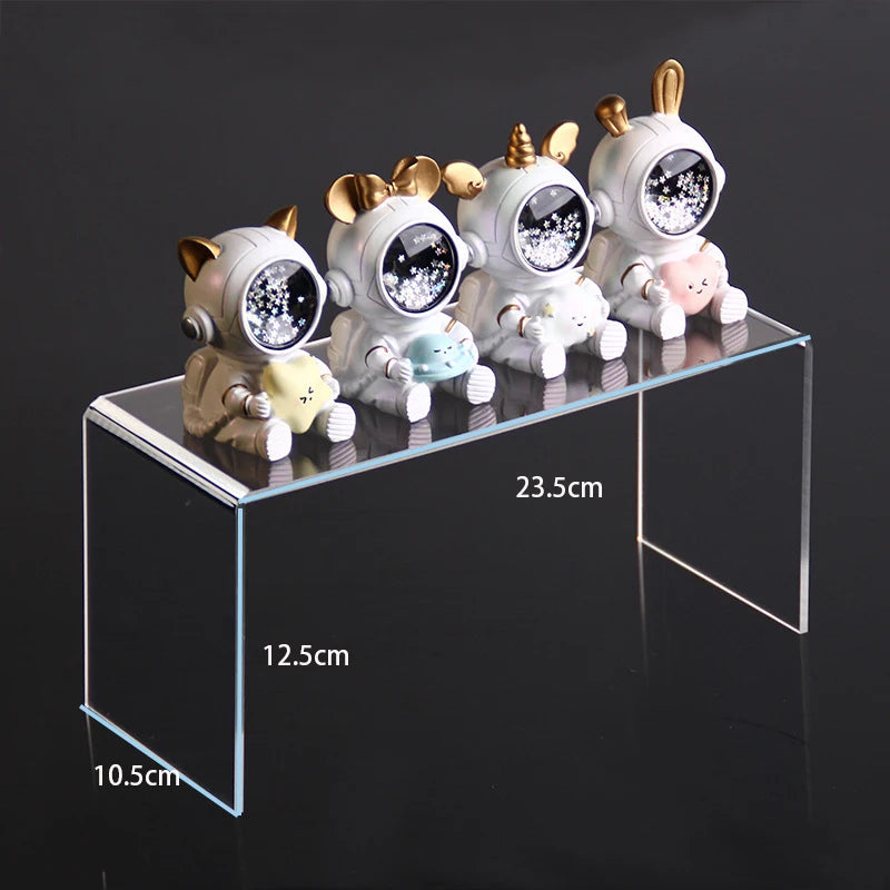 Clear Acrylic Display Riser Stand Jewelry Shelf Cupcake Fixtures