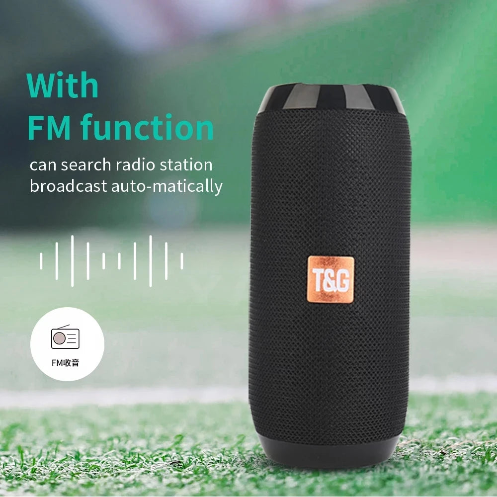 Wireless Portable Bluetooth Speaker With FM Radio Subwoofer