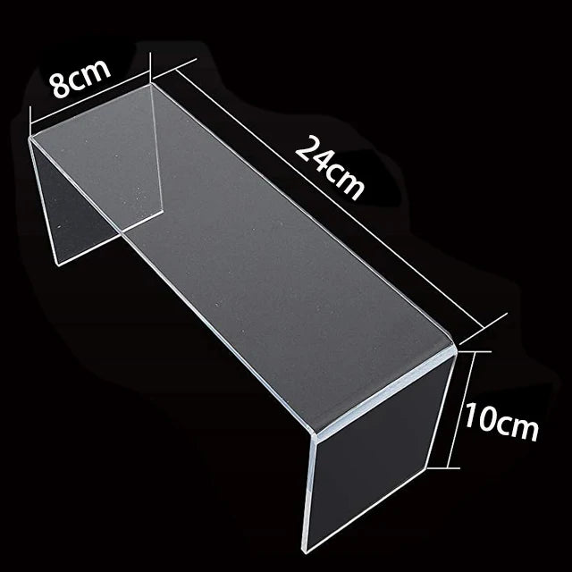 Clear Acrylic Display Riser Stand Jewelry Shelf Cupcake Fixtures
