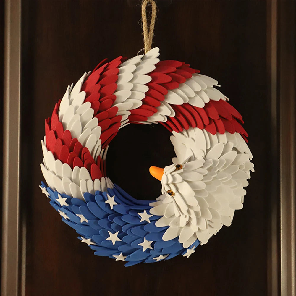 Independence Day Wreath 4th of July Wreath Memorial Day Wreath for Front Door Decorations