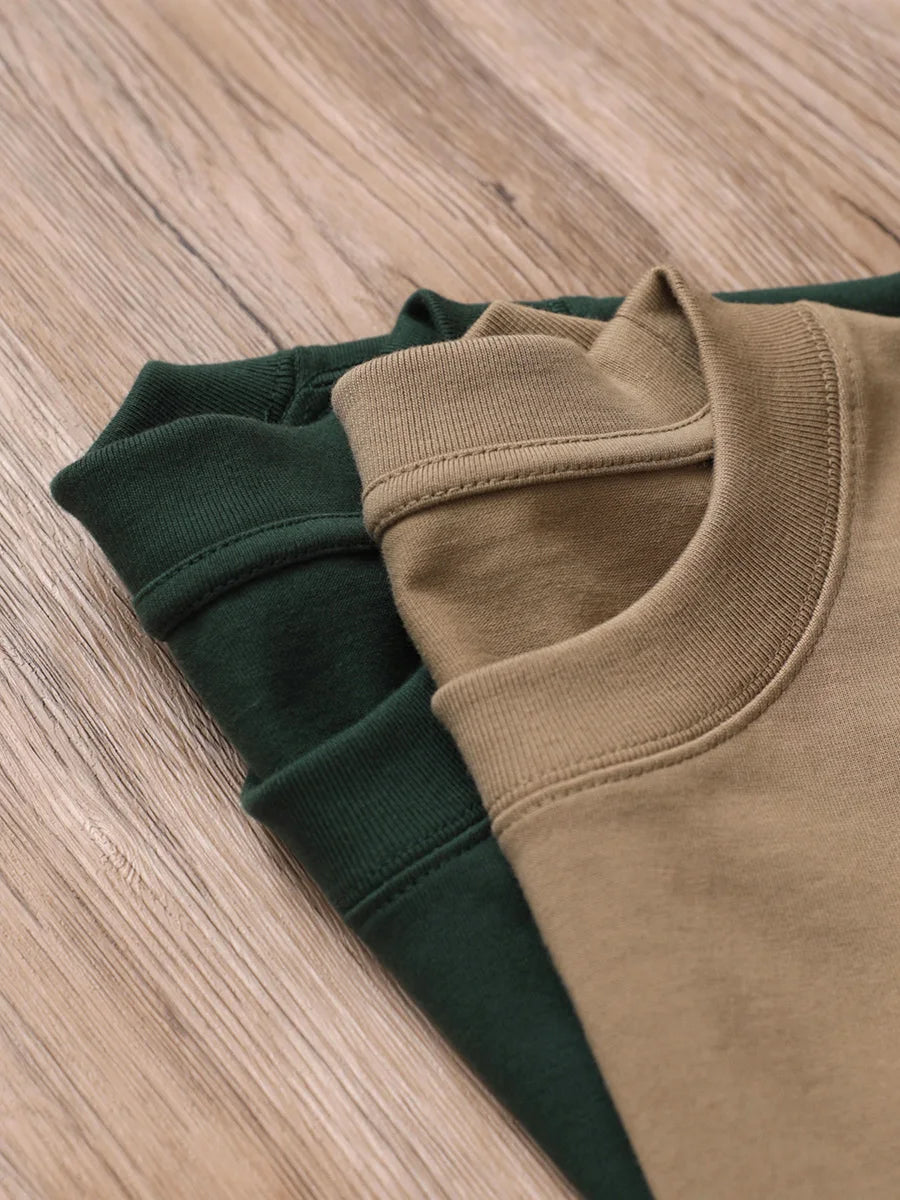 SYCPMANCN Cotton Heavyweight Tee For Men Daily Wear Everyday