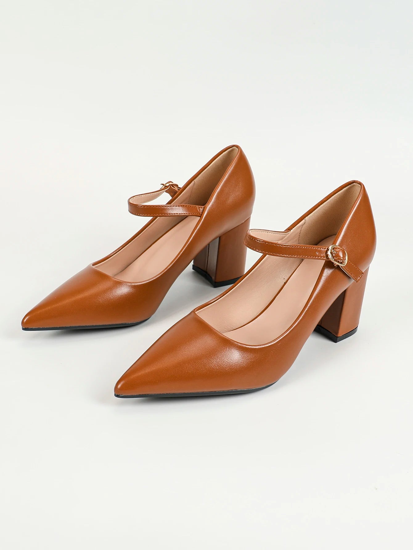 Women's Mary Jane Pumps Slingback Block Heel Office Party