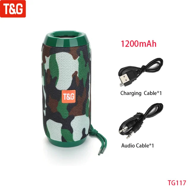 Wireless Portable Bluetooth Speaker With FM Radio Subwoofer