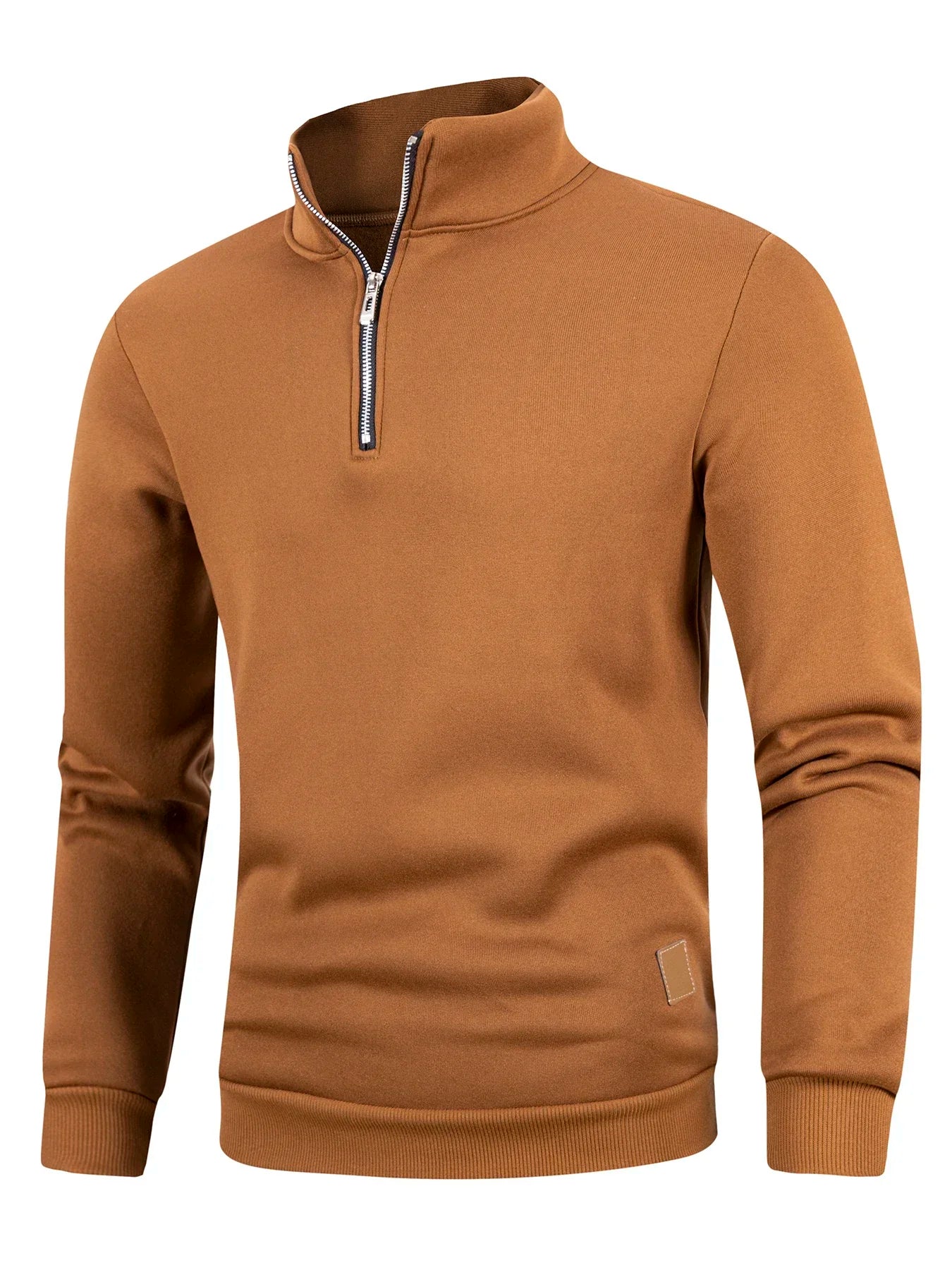 Autumn Men's Zipper Pullover Turtleneck Knit Sweater