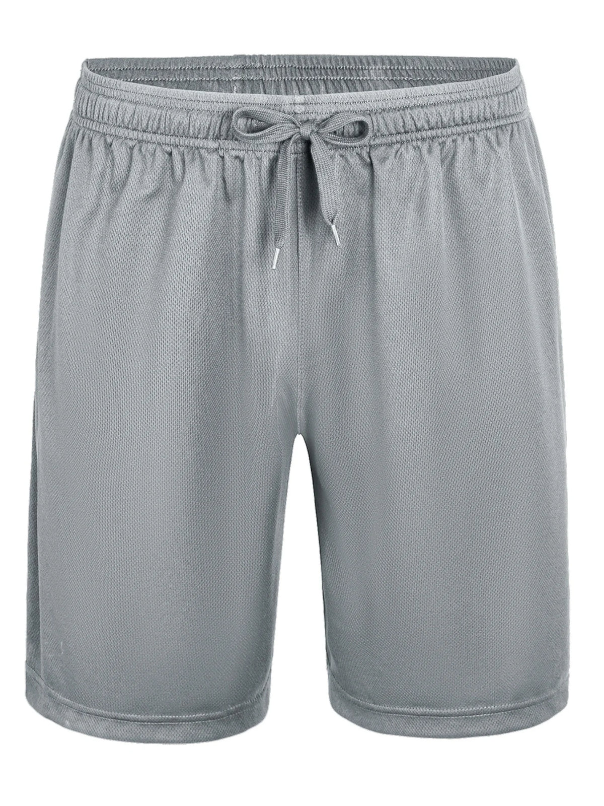 Mens Casual Polyester Shorts With Drawstring Waistband
