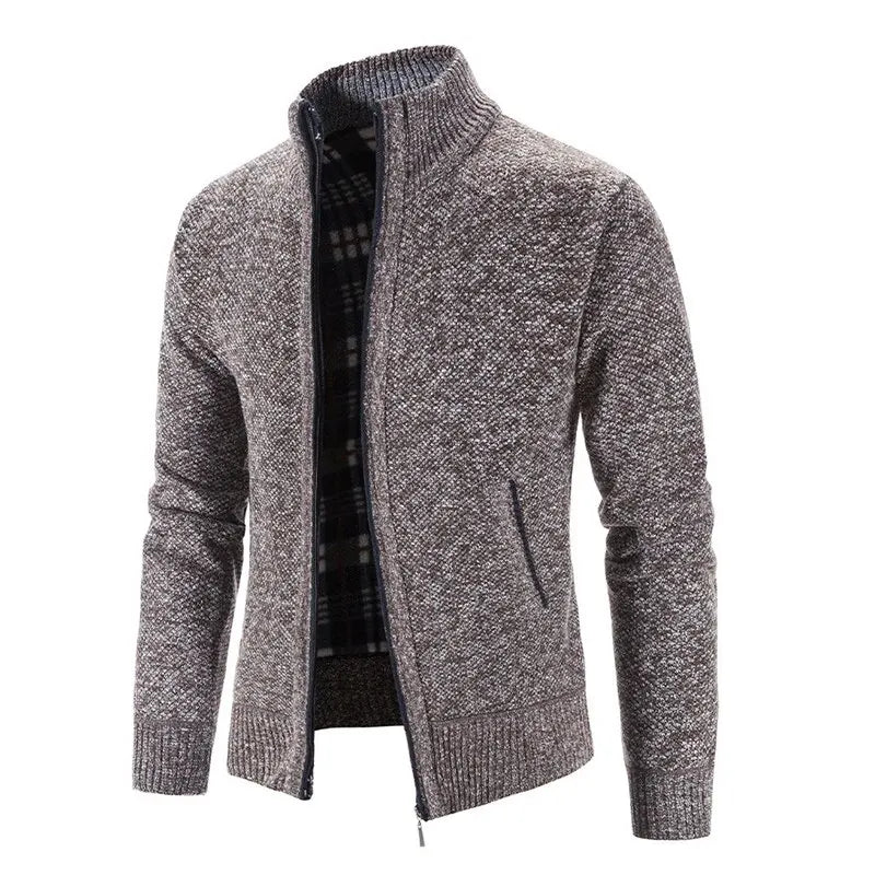 NONECN Knitted Cardigan For Men Spring Autumn Casual