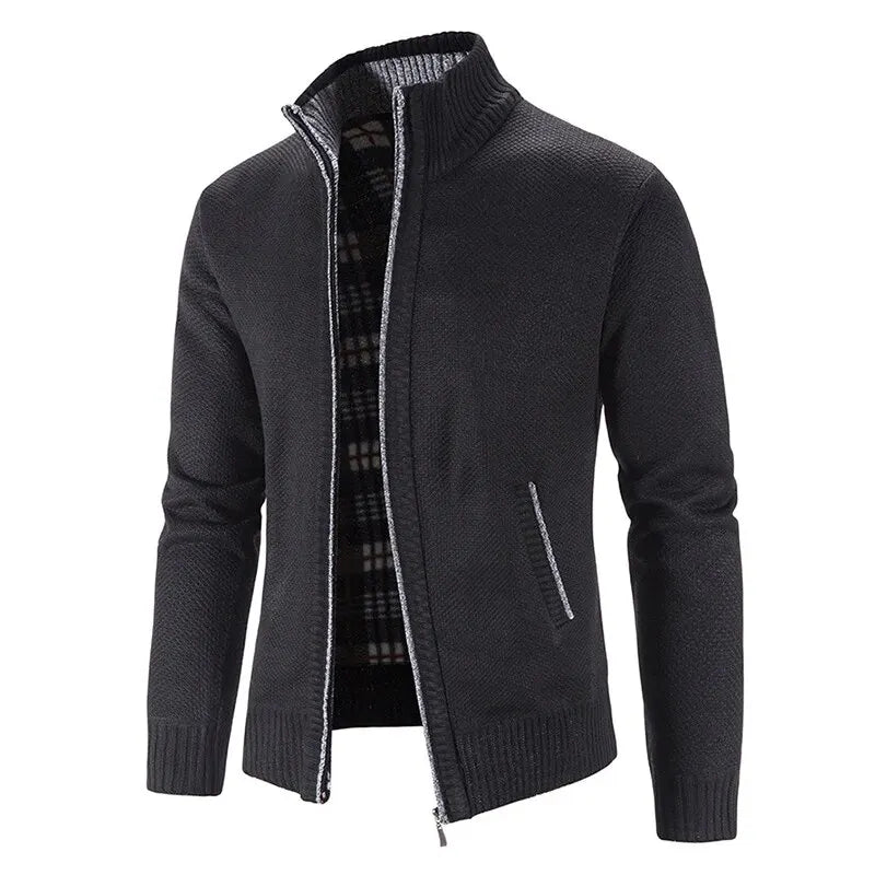 NONECN Knitted Cardigan For Men Spring Autumn Casual