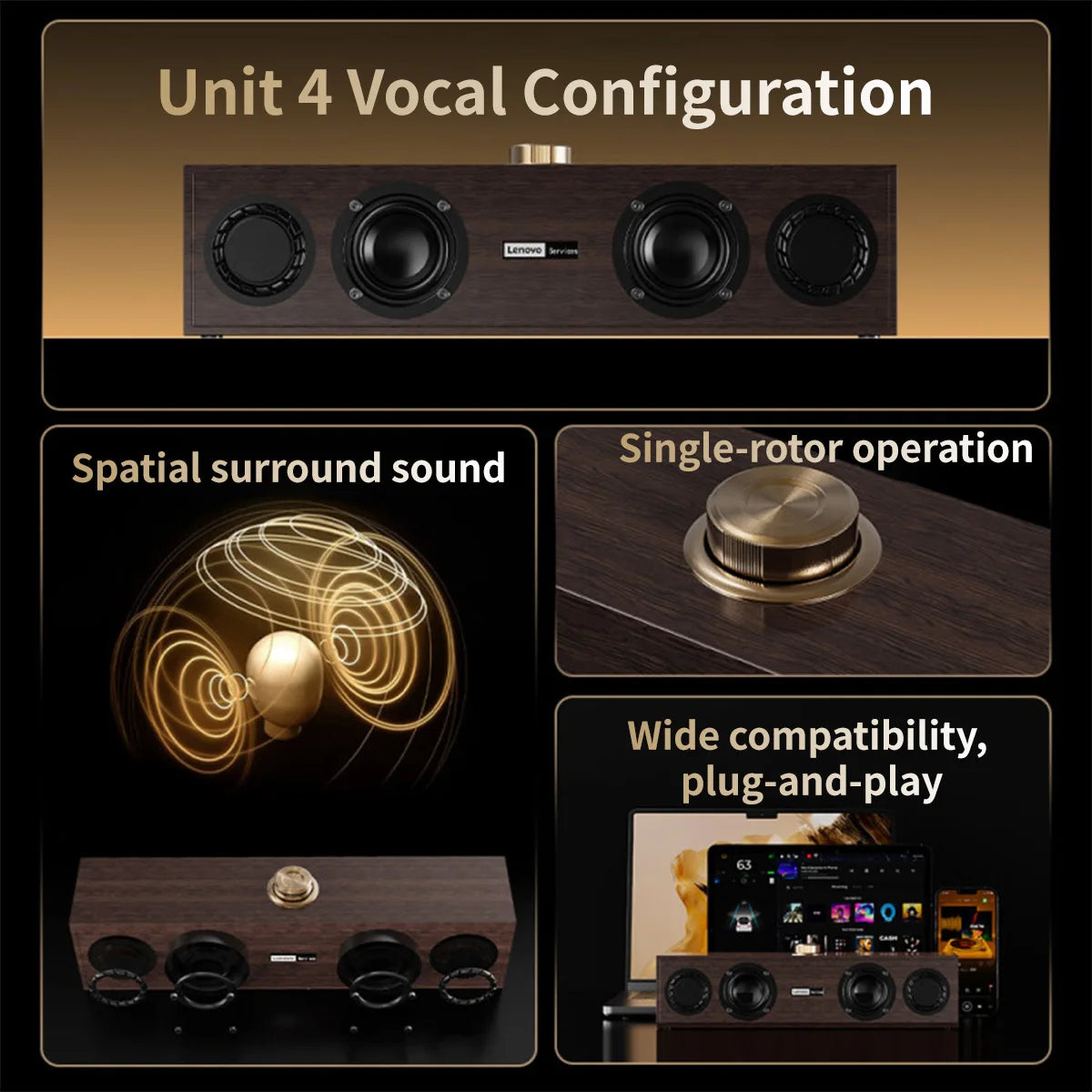 Lenovo C02 Bluetooth Multimedia Speaker Dual Mode