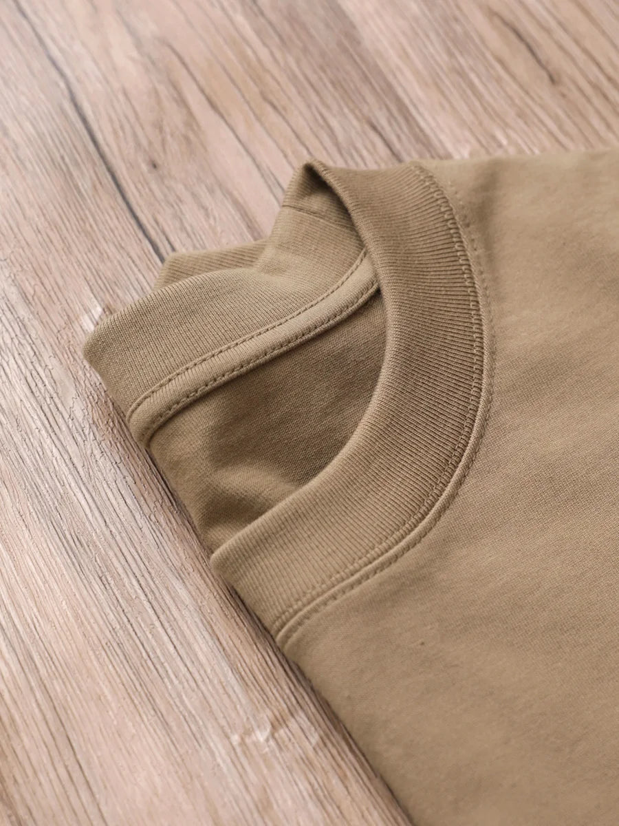 SYCPMANCN Cotton Heavyweight Tee For Men Daily Wear Everyday