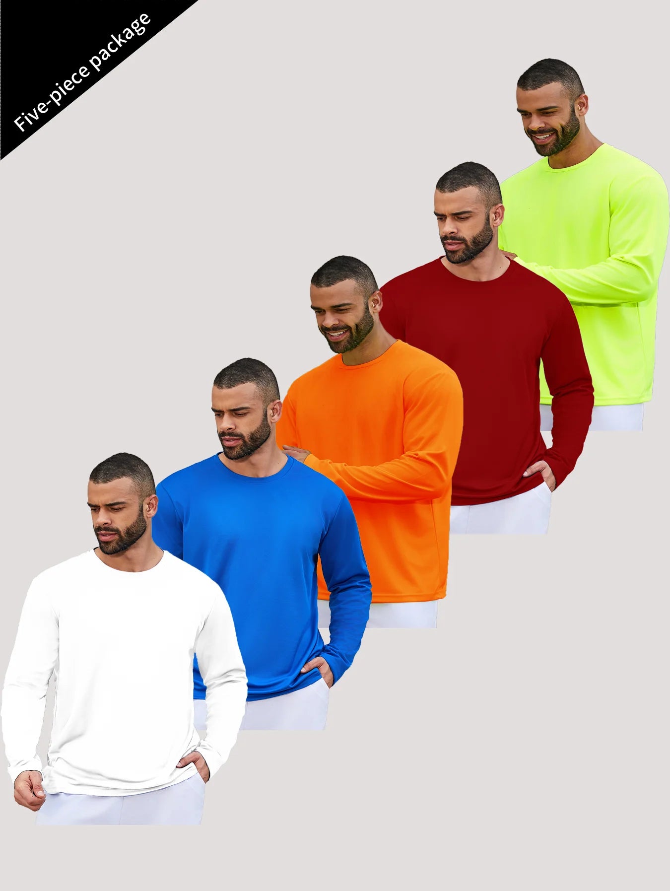 NONECN Men's Speed Dry Long Sleeve Fishing Shirt Sun Protection