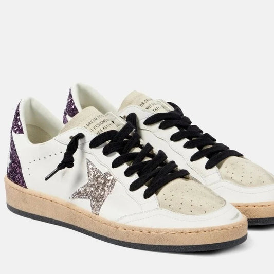 NONE Genuine Leather Retro Star Sneakers for Men Women Shoes