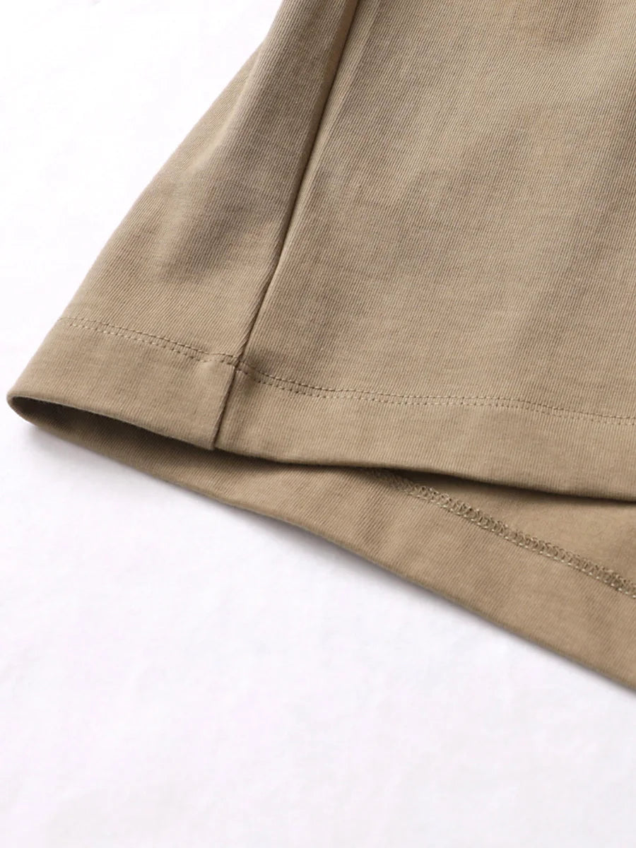 SYCPMANCN Cotton Heavyweight Tee For Men Daily Wear Everyday