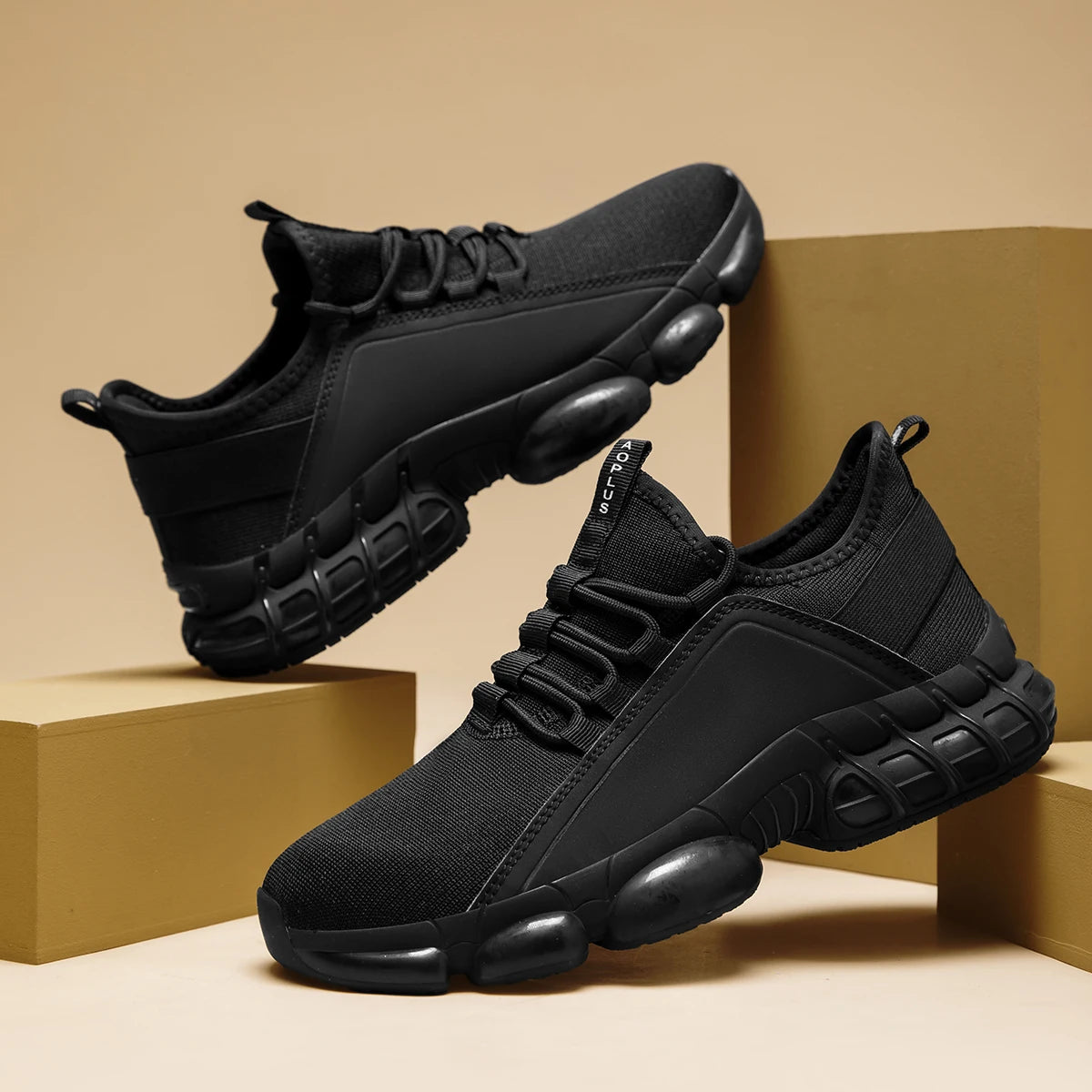 Men's Four Season Casual Sports Shoes Anti Slip Rubber Sole