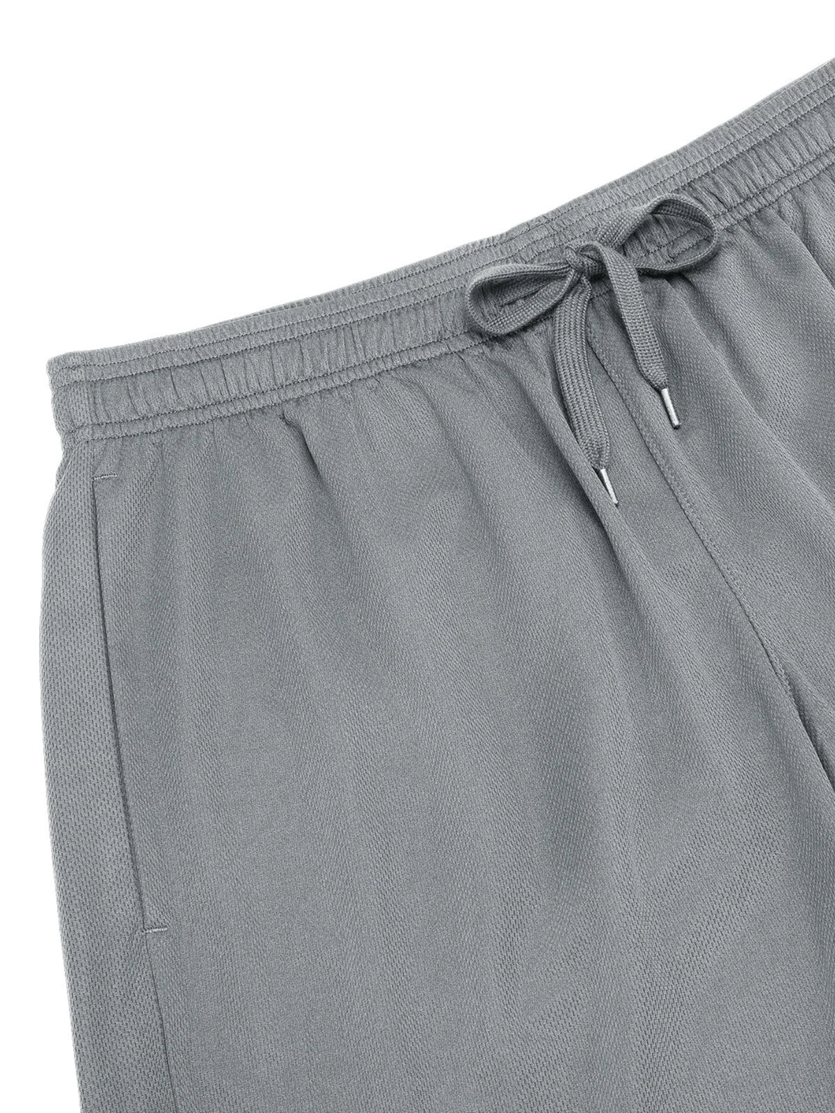 Mens Casual Polyester Shorts With Drawstring Waistband