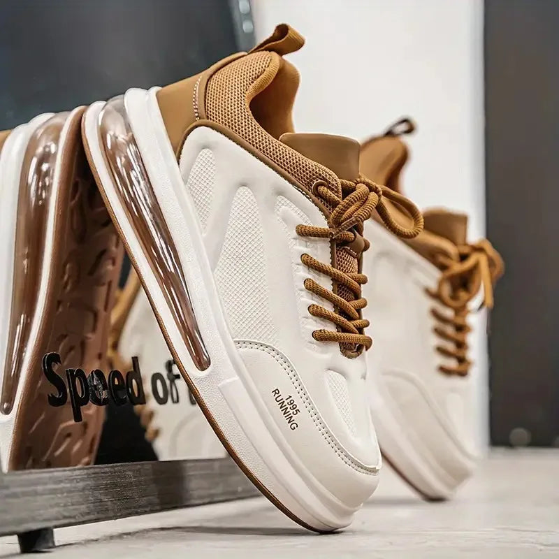 Mens Anti Slip Lace Up Skate Shoes Casual Sneakers