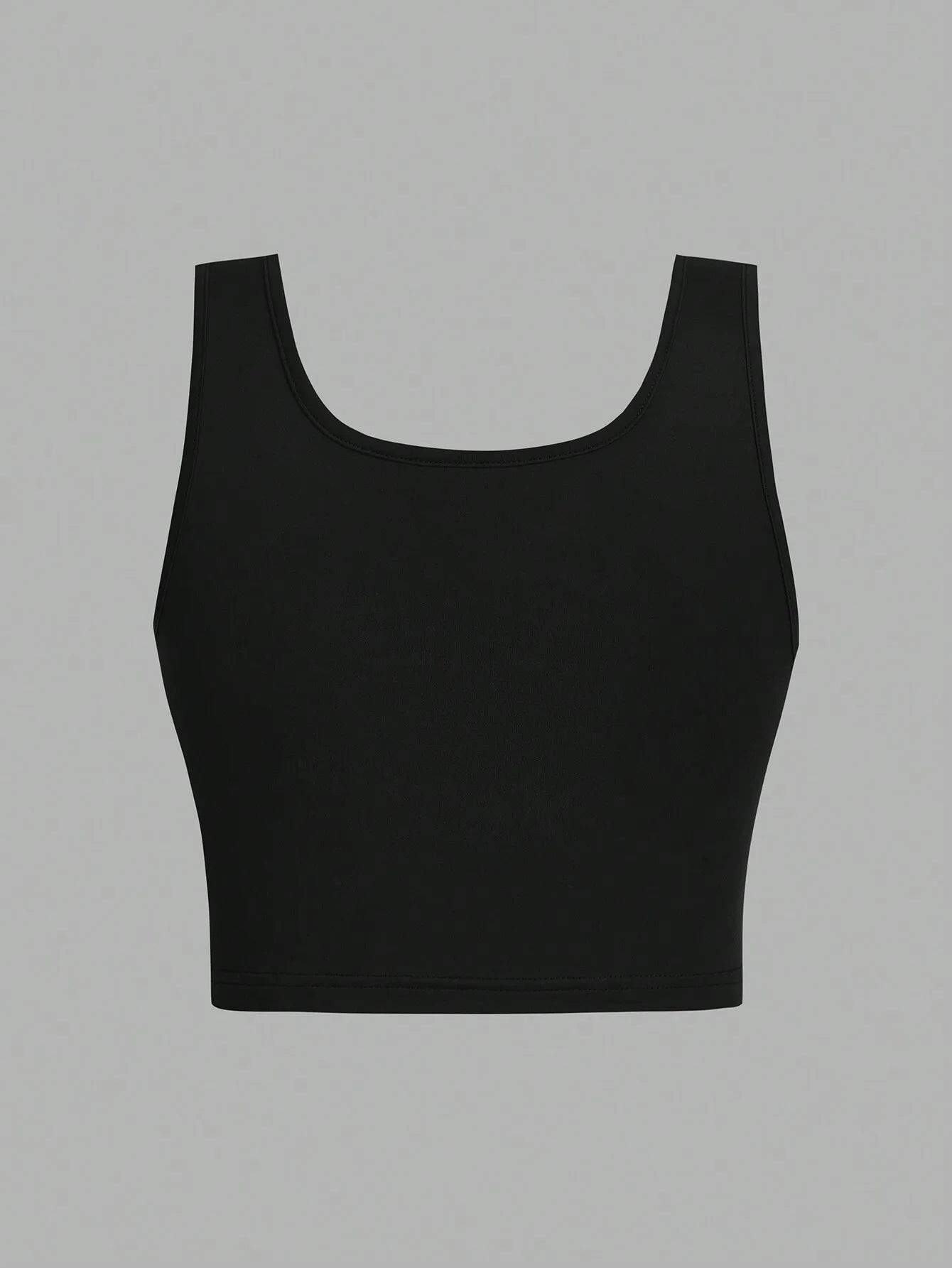 3pcs Women's Super Short Fitted Tank Tops in Black, White & Gray - Round Neck Casual Summer Crop Tops