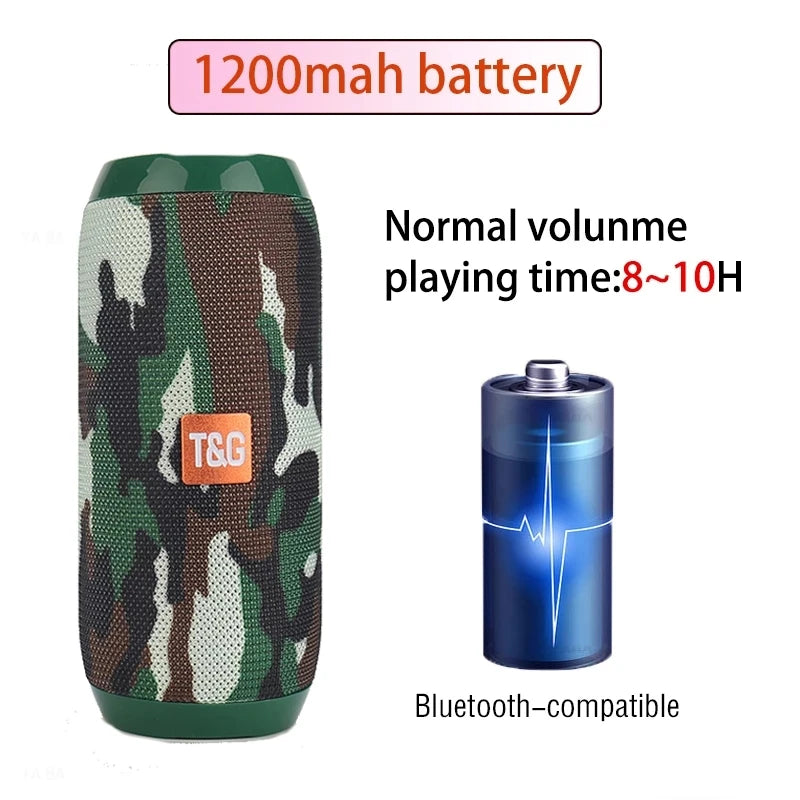 Wireless Portable Bluetooth Speaker With FM Radio Subwoofer