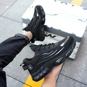 Men Lace Up Breathable Anti Puncture Casual Work Shoes
