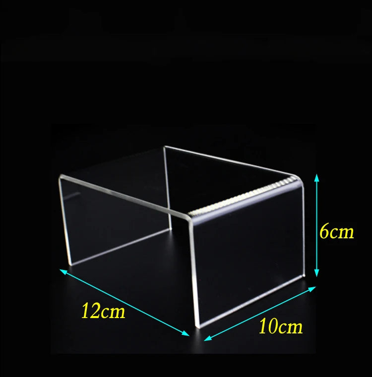 Clear Acrylic Display Riser Stand Jewelry Shelf Cupcake Fixtures