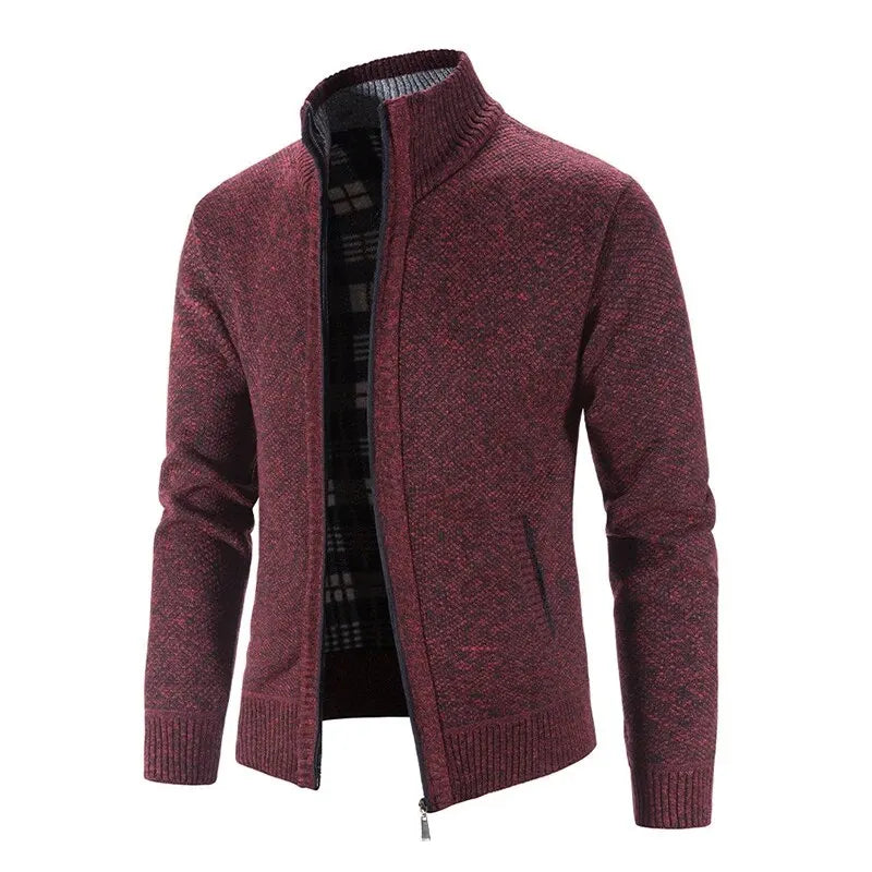 NONECN Knitted Cardigan For Men Spring Autumn Casual