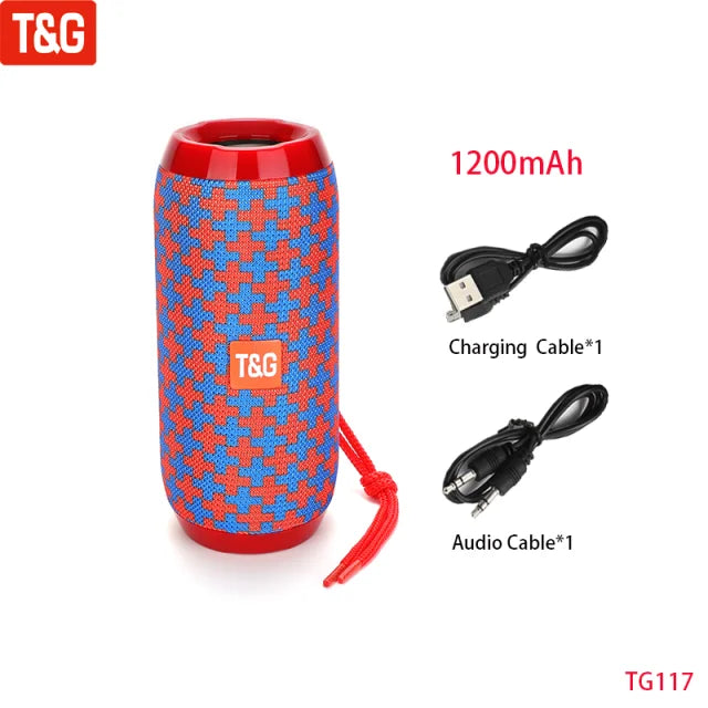 Wireless Portable Bluetooth Speaker With FM Radio Subwoofer