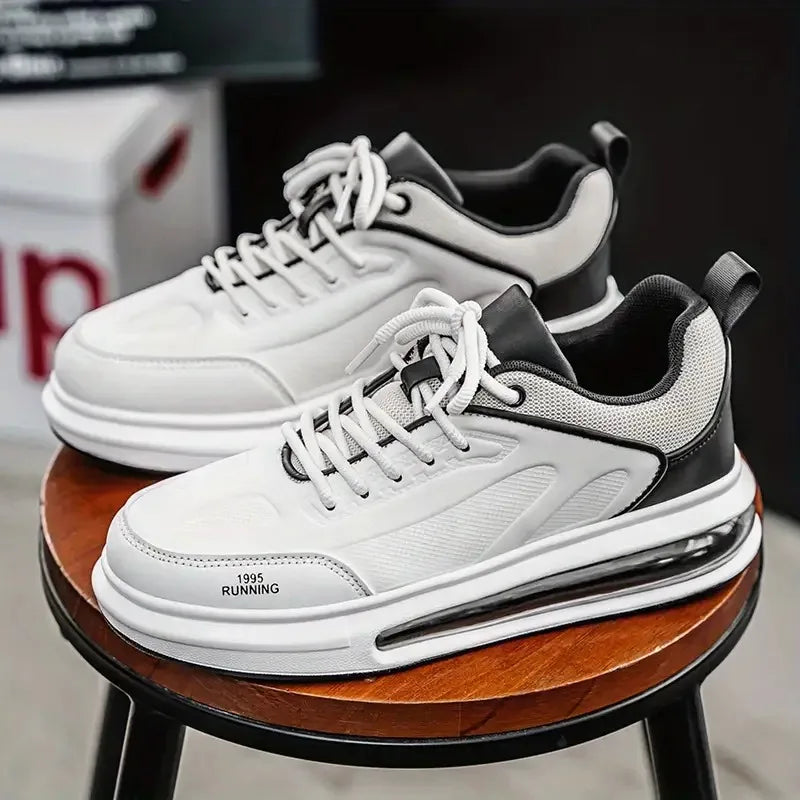 Mens Anti Slip Lace Up Skate Shoes Casual Sneakers