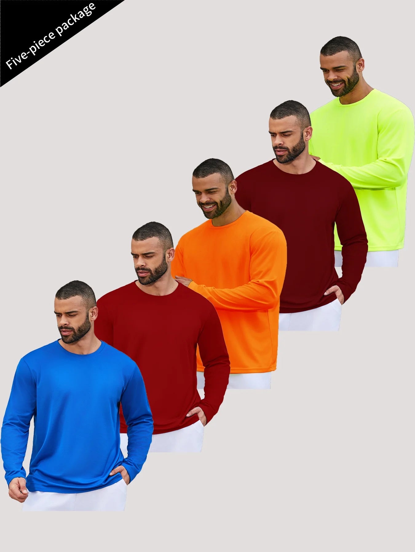 NONECN Men's Speed Dry Long Sleeve Fishing Shirt Sun Protection