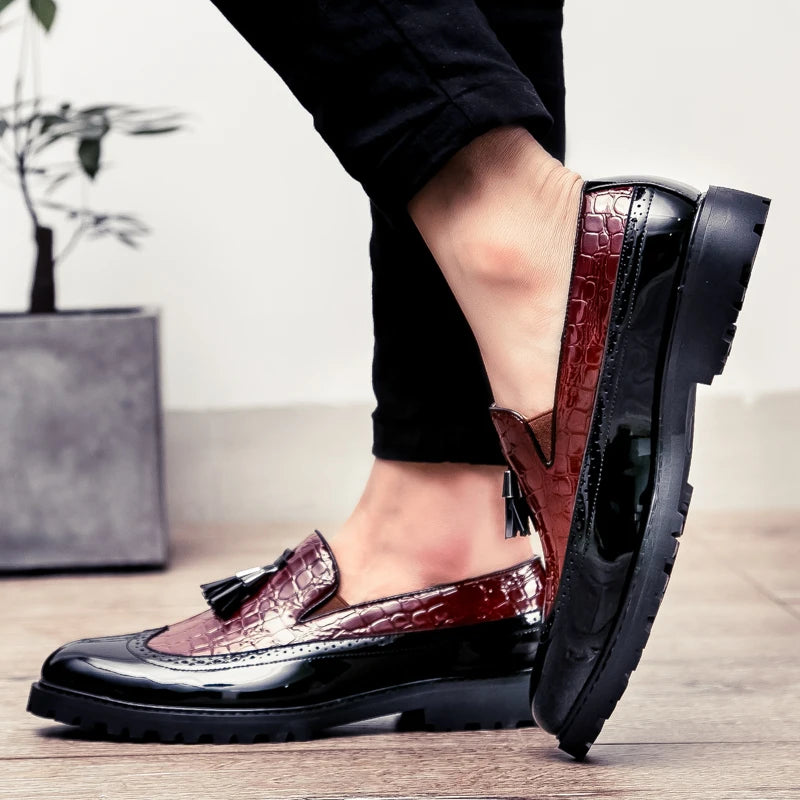 Louis Kadhr Mens Loafers Breathable Slip On Casual Shoes