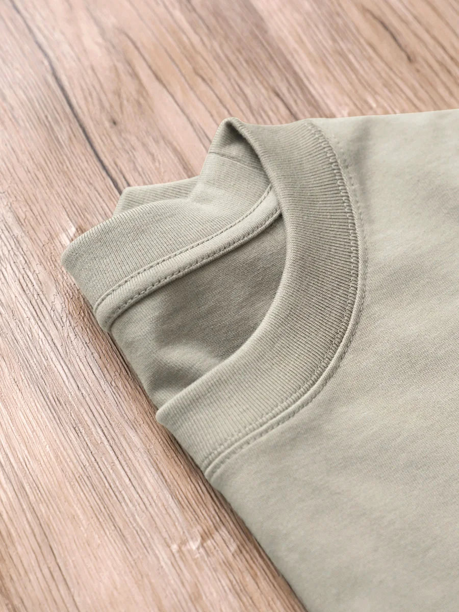 SYCPMANCN Cotton Heavyweight Tee For Men Daily Wear Everyday