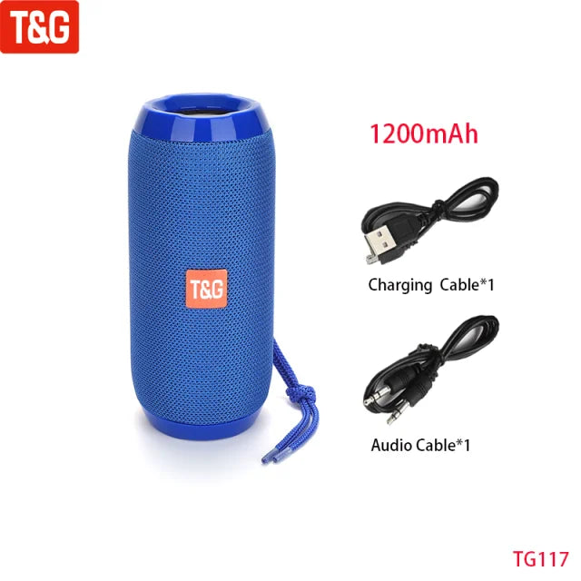 Wireless Portable Bluetooth Speaker With FM Radio Subwoofer