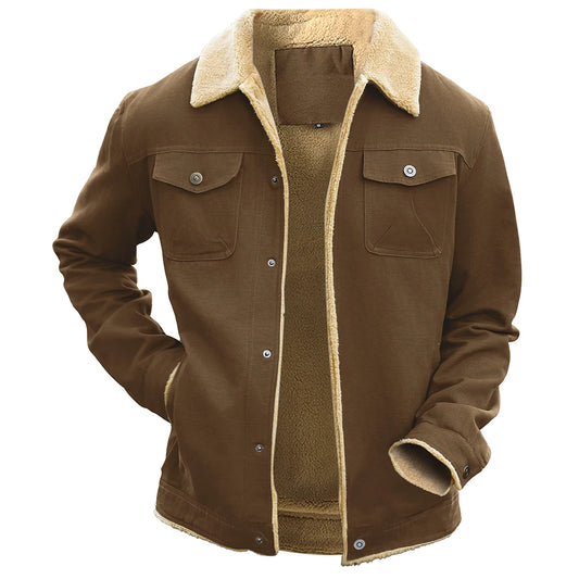 Fujian Mens Winter Waterproof Fleece Lined Jacket Outerwear